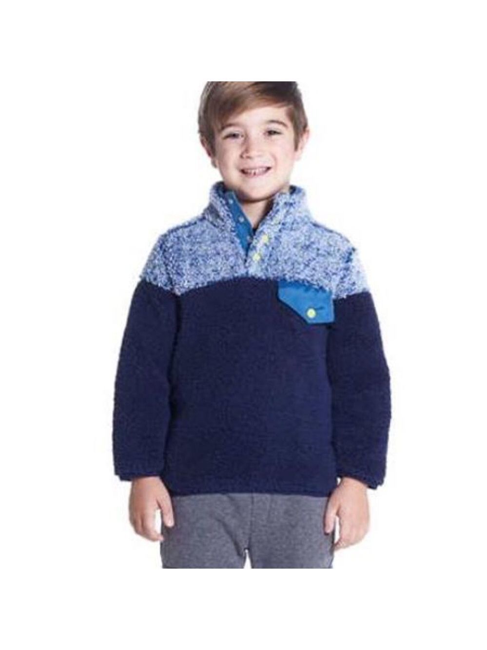 Andy & Evan Blue and Navy Kids Sweater